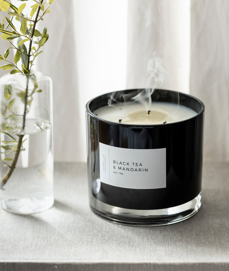 Black Tea & Mandarin 3 Wick Candle