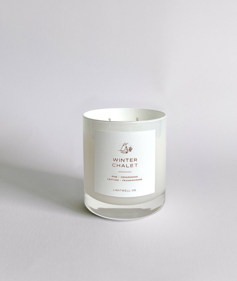 Winter Chalet White Tumbler
