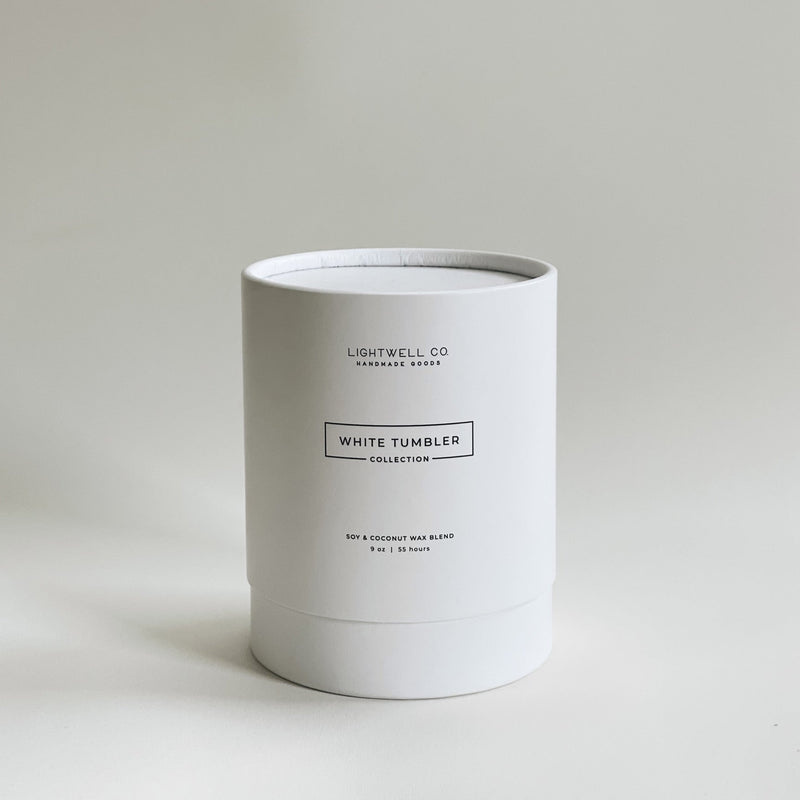 Winter Chalet White Tumbler