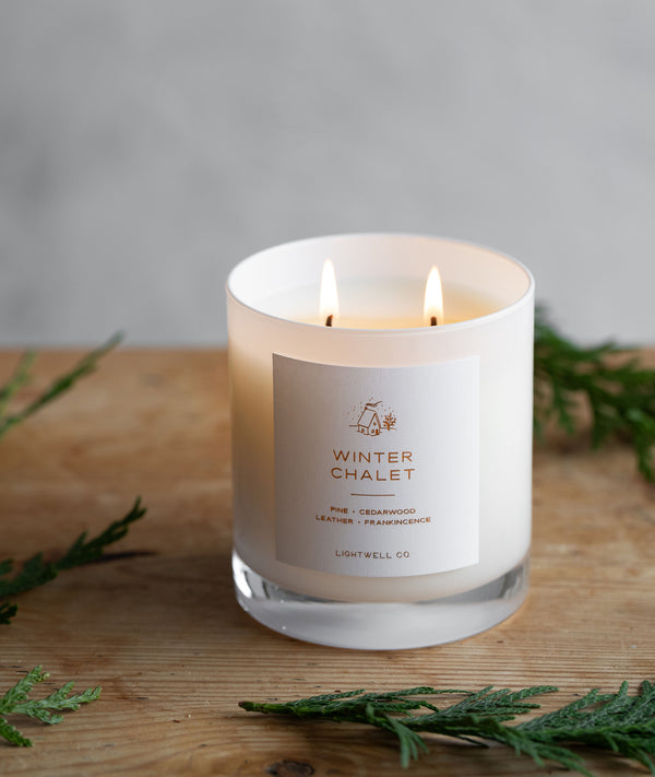 Winter Chalet White Tumbler