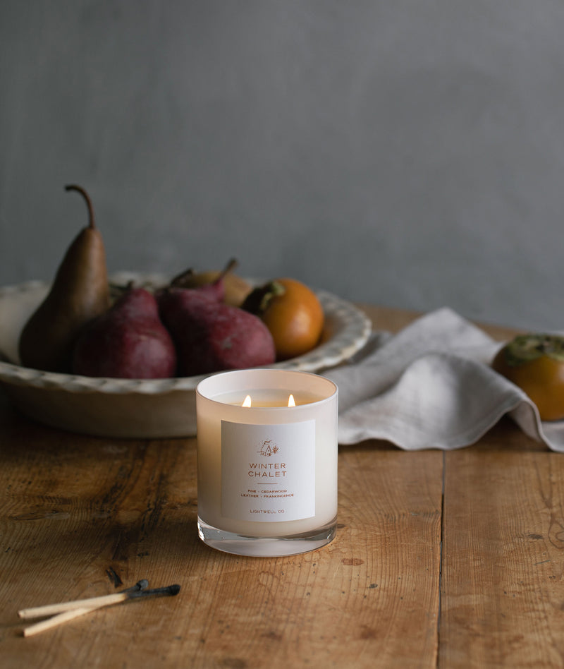 Winter Chalet White Tumbler