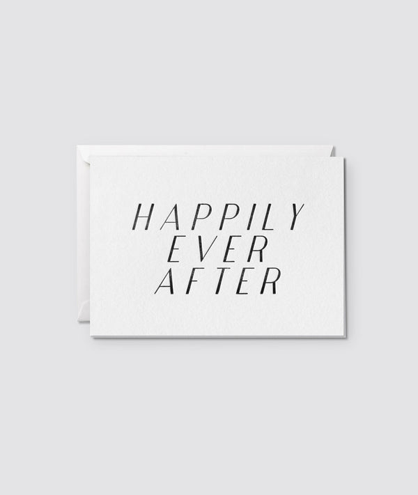 Happily Ever After Letterpress Card
