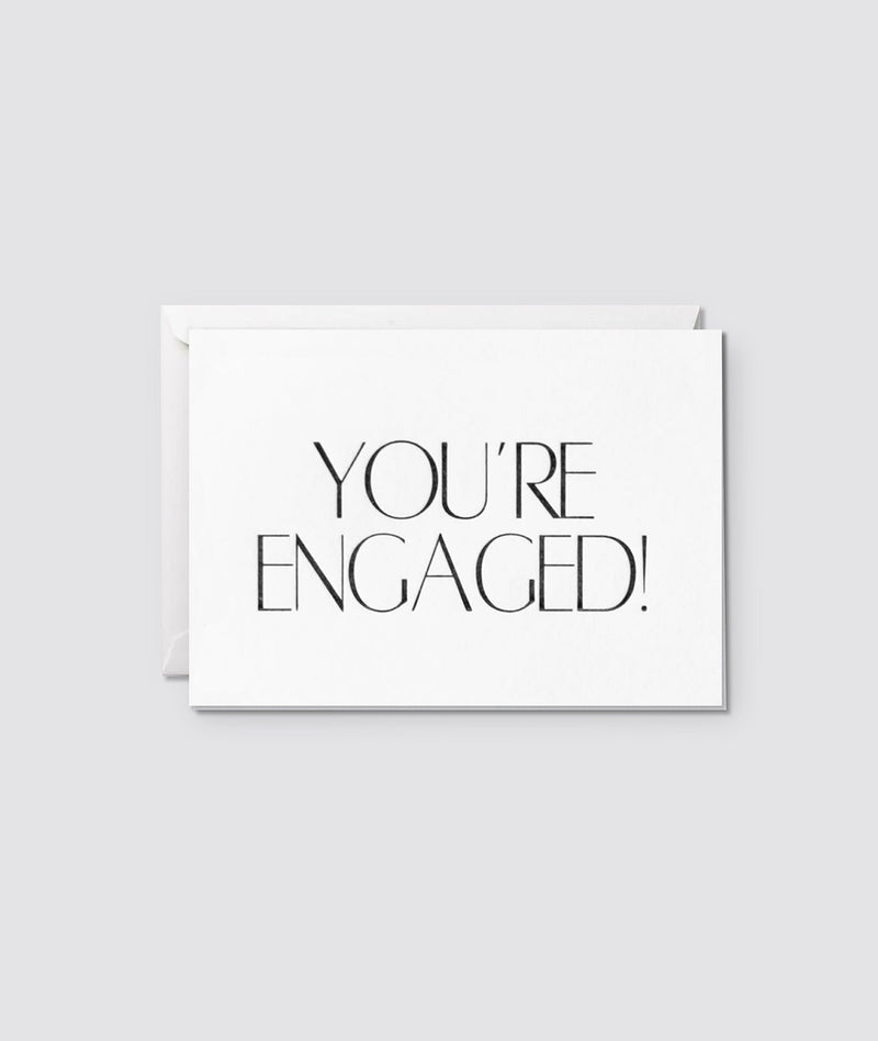 You’re Engaged! Letterpress Card